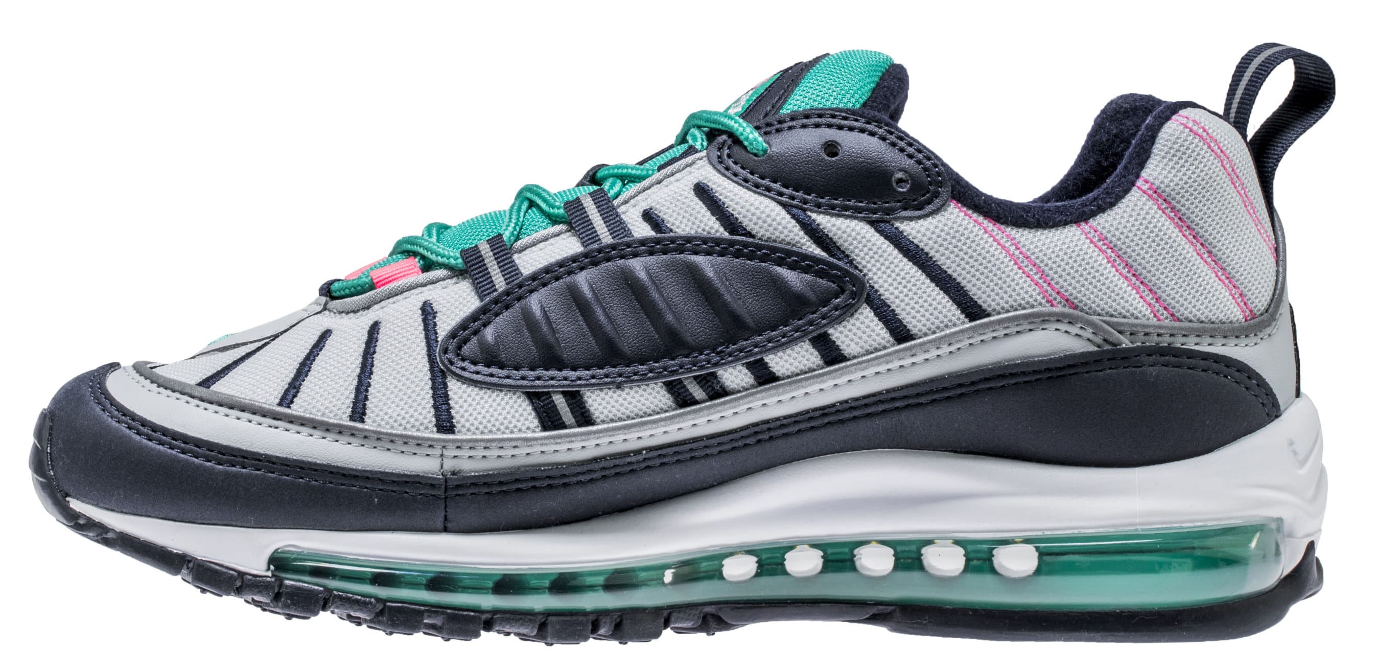 Nike air max 98 pure platinum/obsidian-kinetic green hotsell