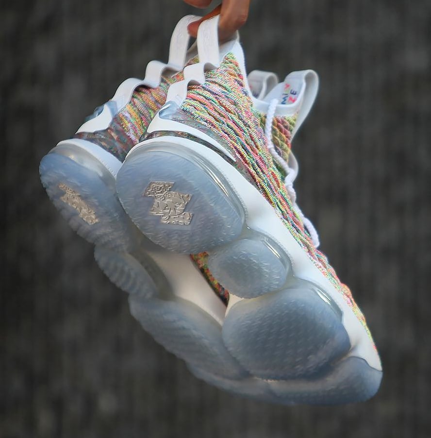 Lebron 15 rainbow on sale