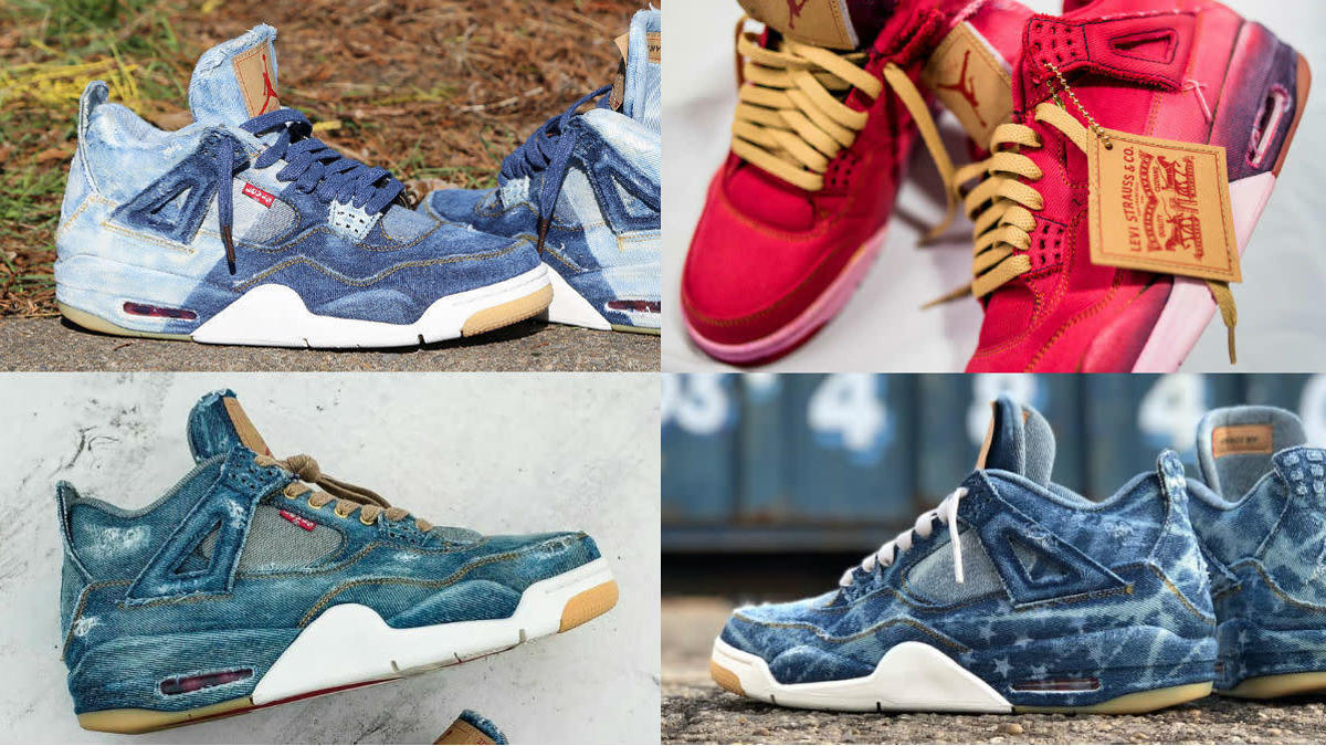 20 Ways People Have Customized the Denim Levi s x Air Jordan 4 Retro