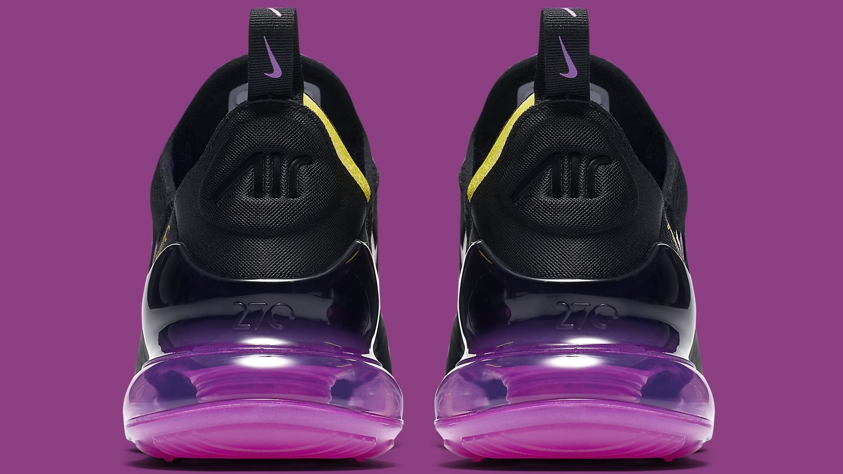 Nike air max 270 black/hyper magenta/hyper grape/tour yellow hotsell