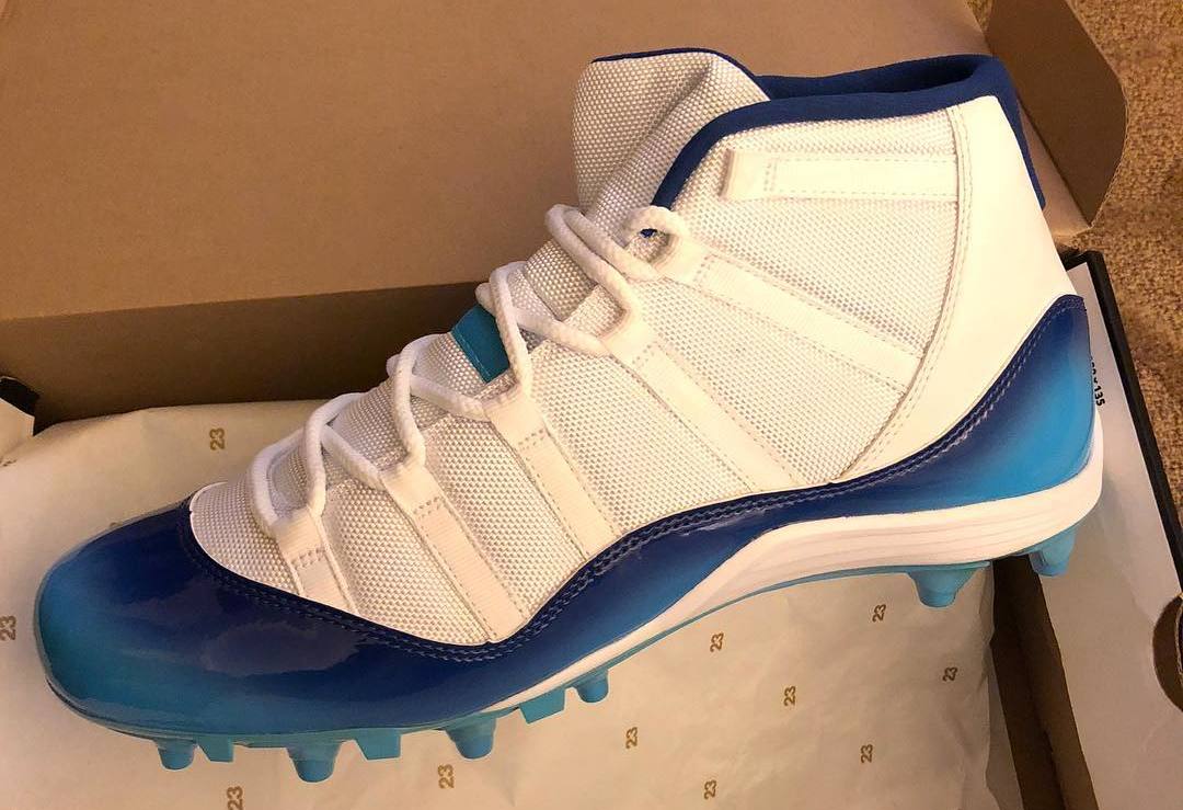 Jordan Brand Made Custom Air Jordan 11 Cleats for the NFL