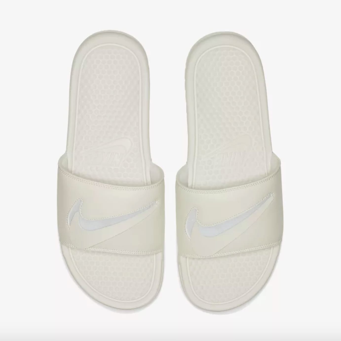 Nike removable swoosh slides best sale