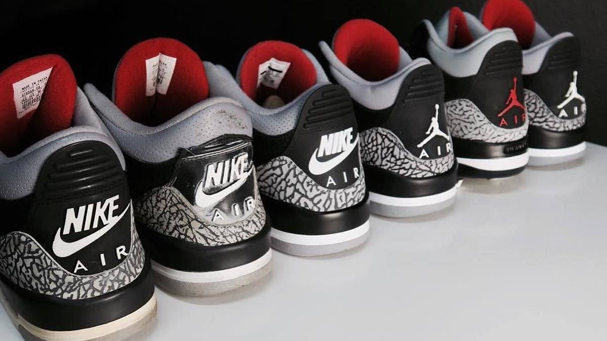 A Video Comparison of Black Cement Air Jordan 3 Retros Throughout the Years