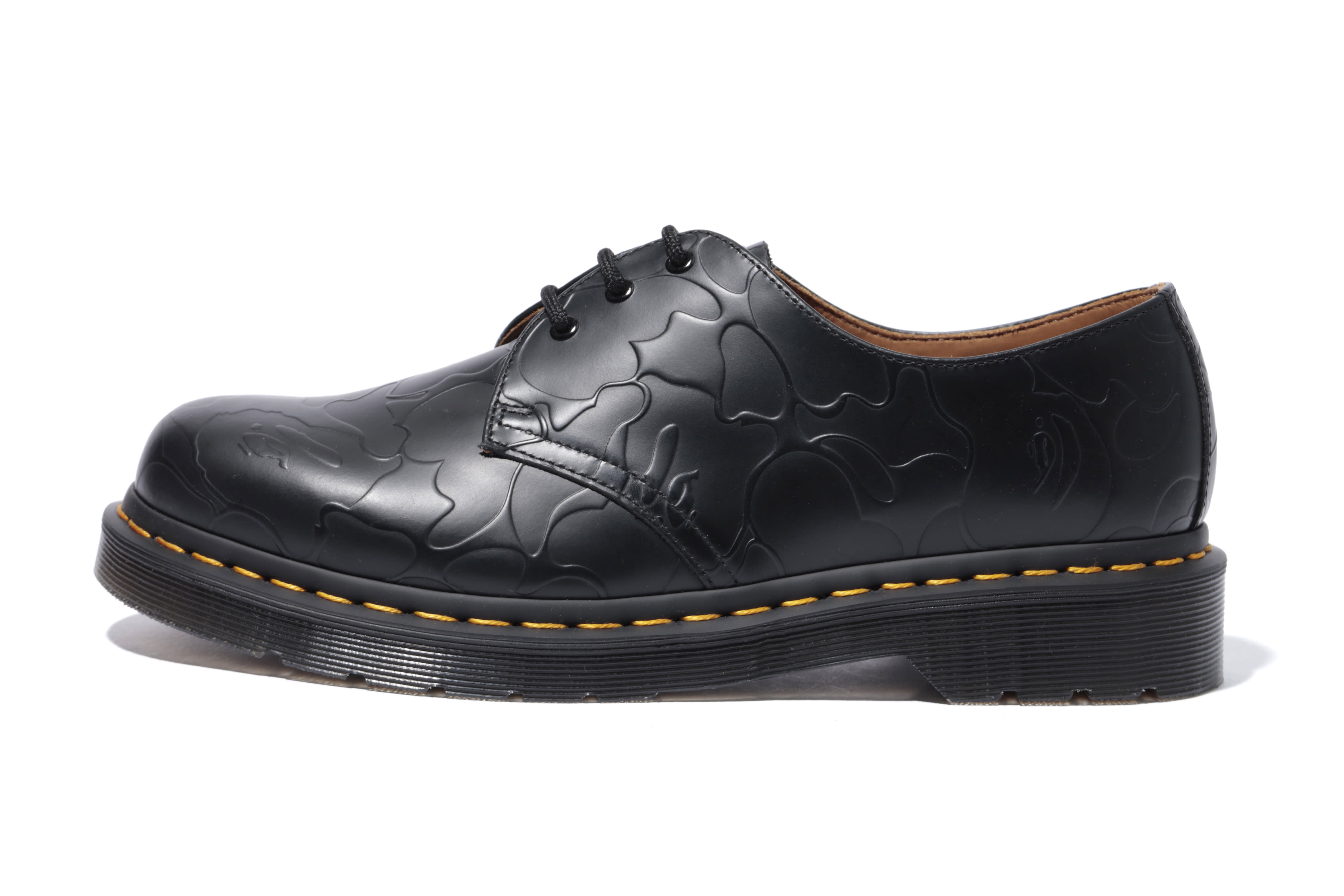 BAPE x Dr. Martens 1461 Black Embossed Leather Oxfords BAPE x Mastermind x Dr. Martens 1461 Shoe: First Official  main image 2
