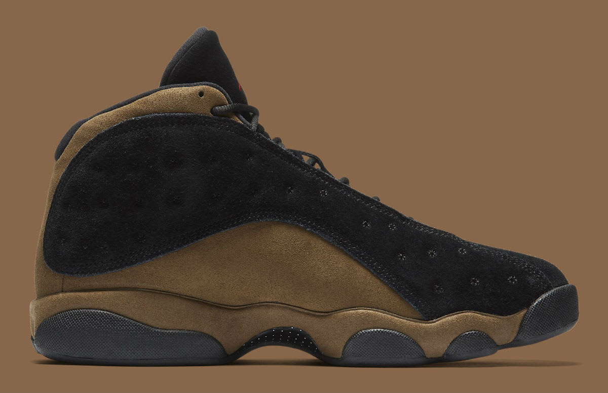 See the Olive Air Jordan 13 Retro In Detail