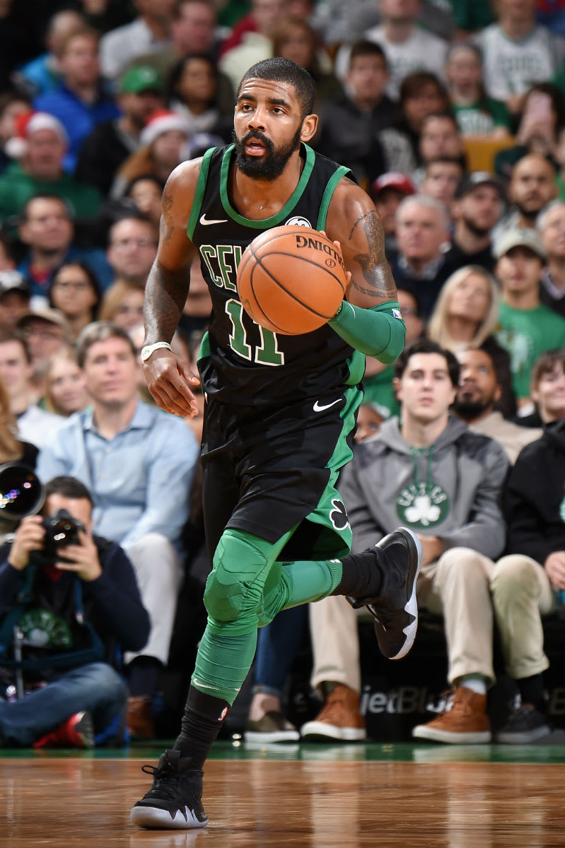 SoleWatch Kyrie Irving Debuts Black Suede Nike Kyrie 4