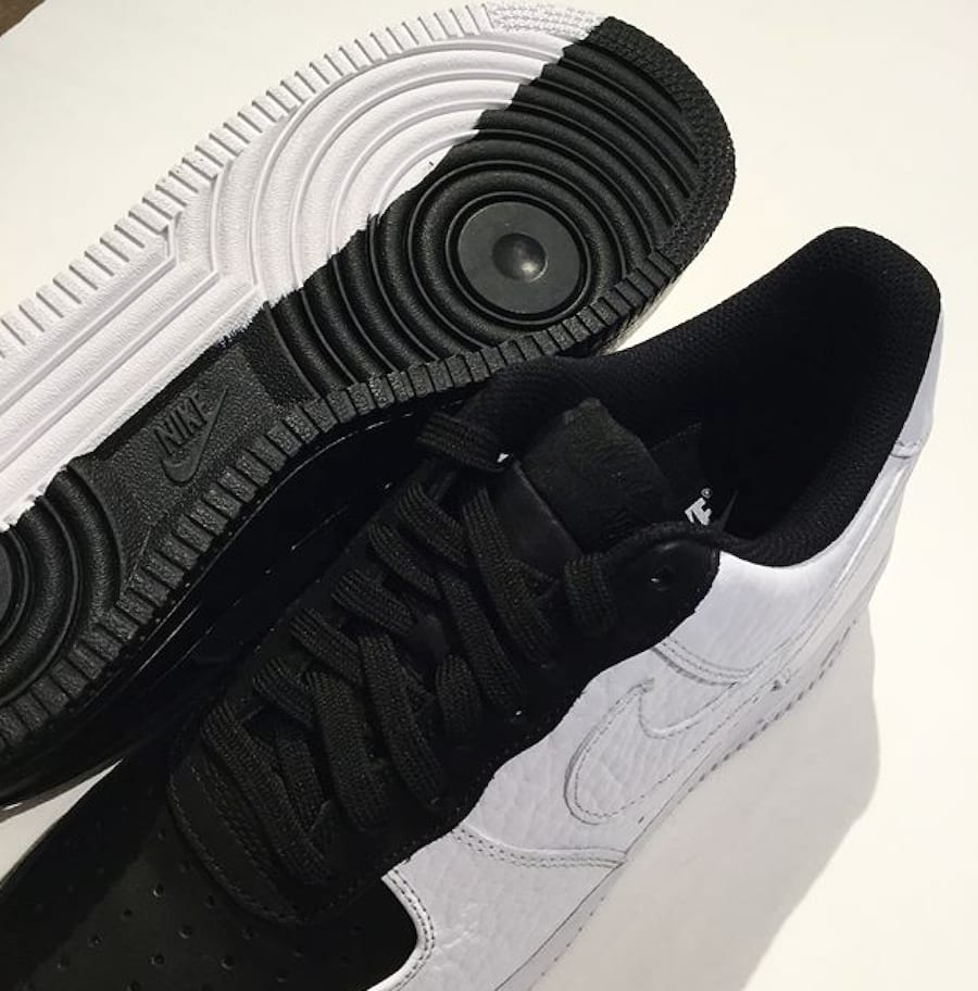 Air force 1 half black half white online