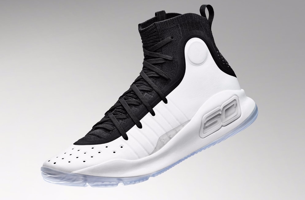 シューズ(男性用) curry4 BLK WHT MRR Curry 4 'Black White' - Under Armour - 1298306 007 - black