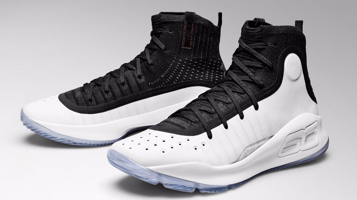 シューズ(男性用) curry4 BLK WHT MRR Curry 4 'Black White' - Under Armour - 1298306 007 - black