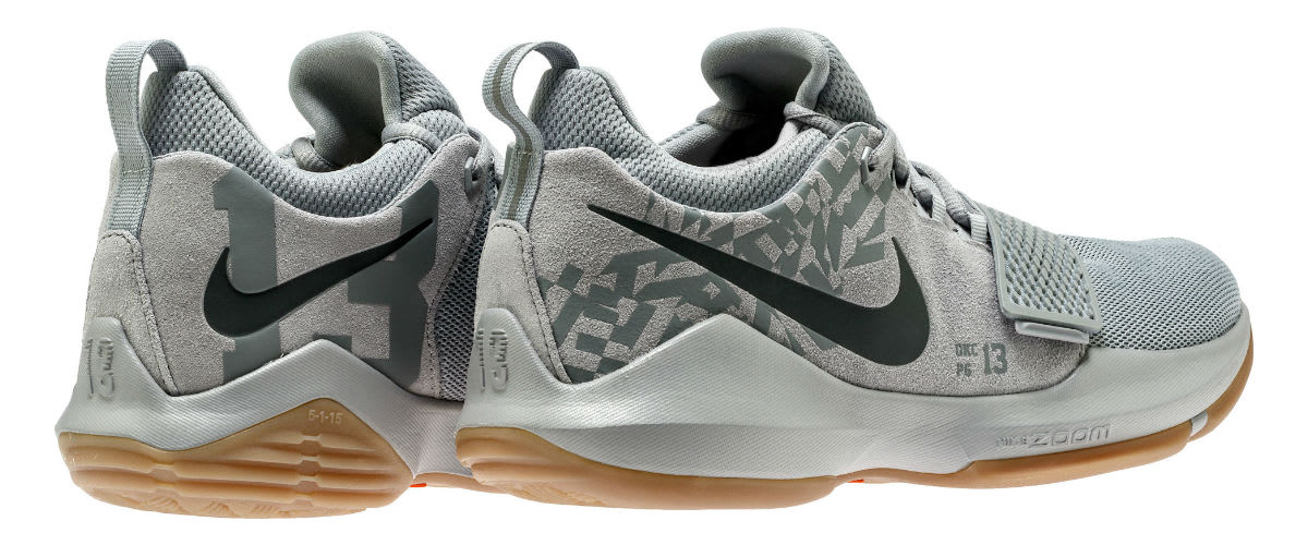 NIKE PG 1 Paul George OKC Shoes Wolf Grey 878627-009 Size 11 Gum Bottoms OKC Details on the Next Nike PG1 main image 2