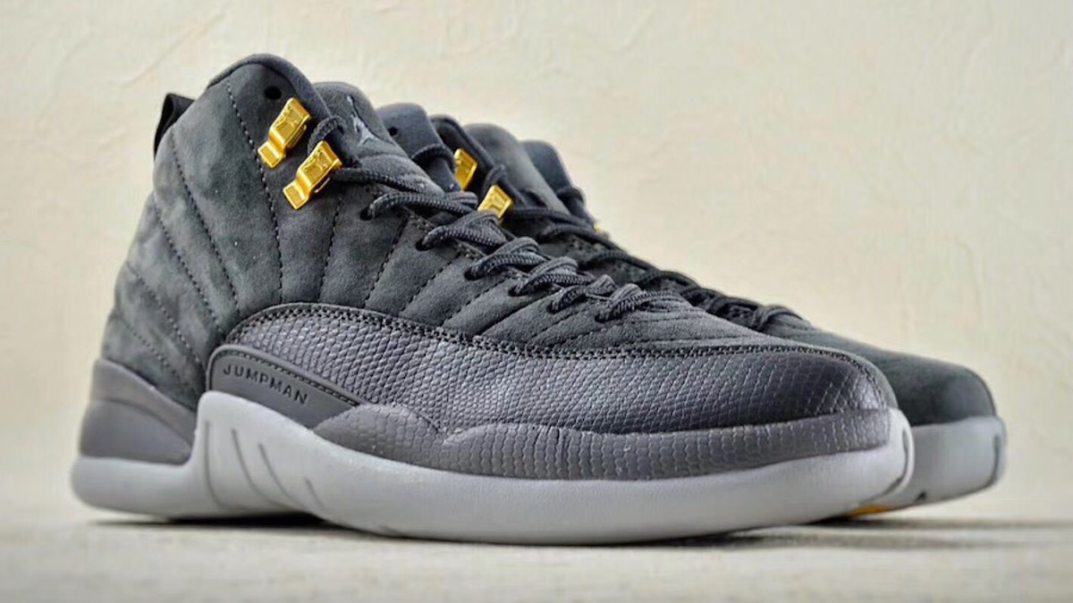 Retro 12 grey suede on sale