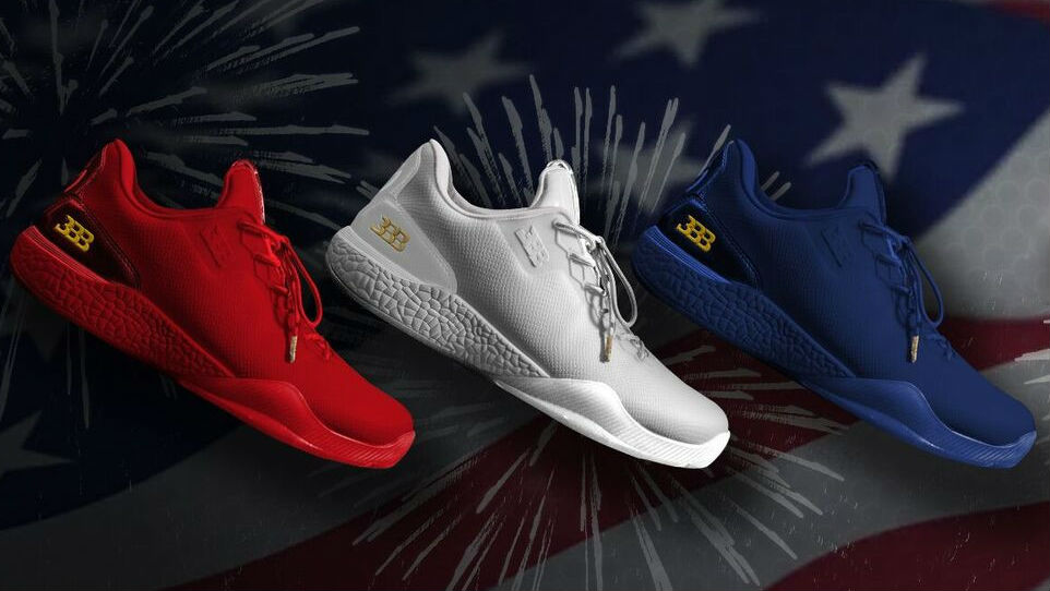 BIG BALLER BRAND Z02 INDEPENDENCE DAY basketball shoes  100% Authentic. Big Baller Brand ZO2 Prime Remix Independence Day Triple  main image 2