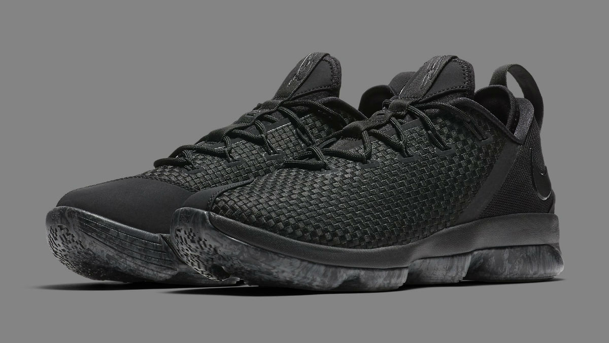 Nike lebron 14 low black best sale