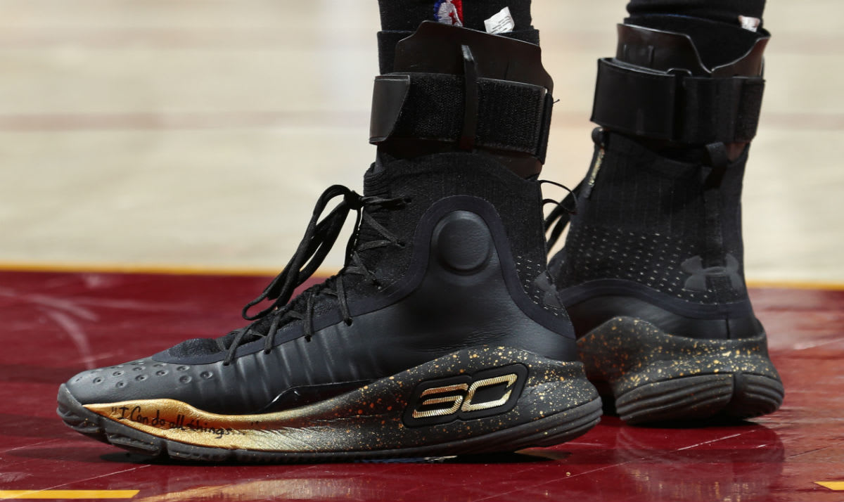 SoleWatch Stephen Curry Debuts Black and Gold Under Armour Curry 4