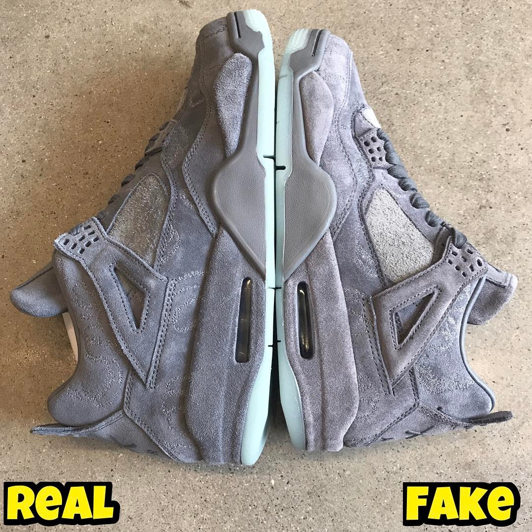 Jordan 4 kaws black legit check hotsell