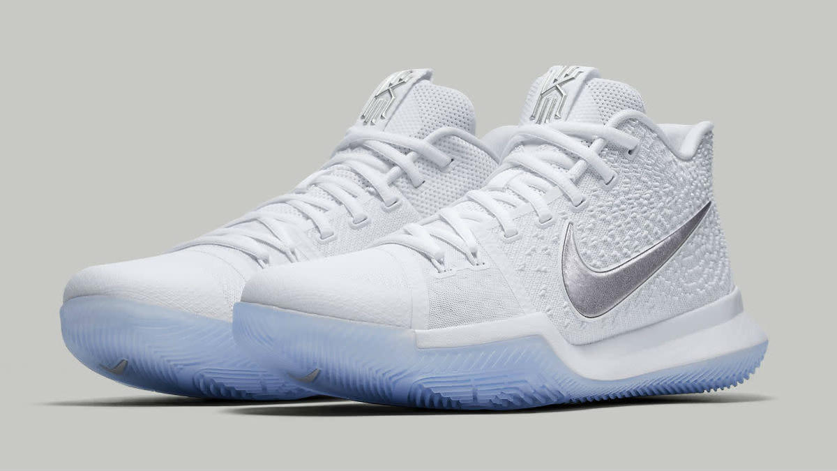 Nike kyrie 3 all white best sale