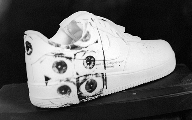 Cdg x supreme shoes best sale