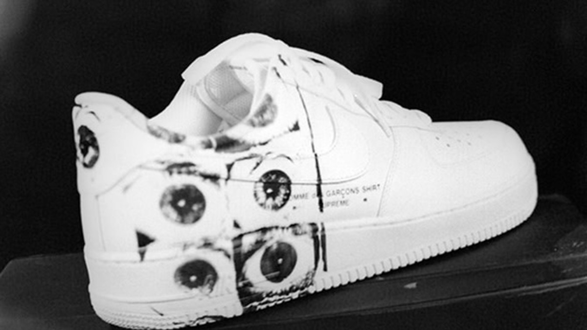 Supreme x Comme des Garcons x Nike Air Force 1s Release T