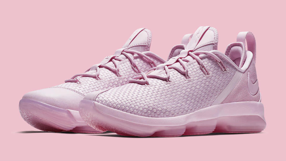 The Nike LeBron 14 Low Isn t Afraid to Wear Pink