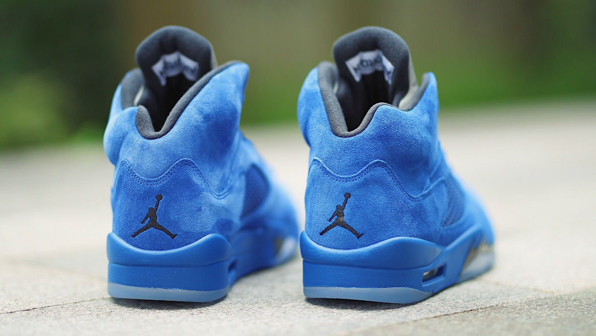 New blue suede jordans on sale