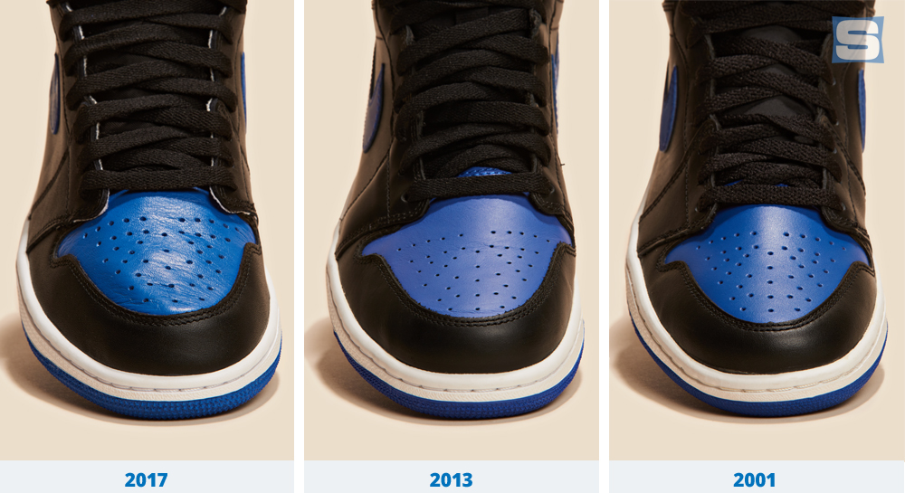 A Comparison of Every Royal Air Jordan 1 Retro