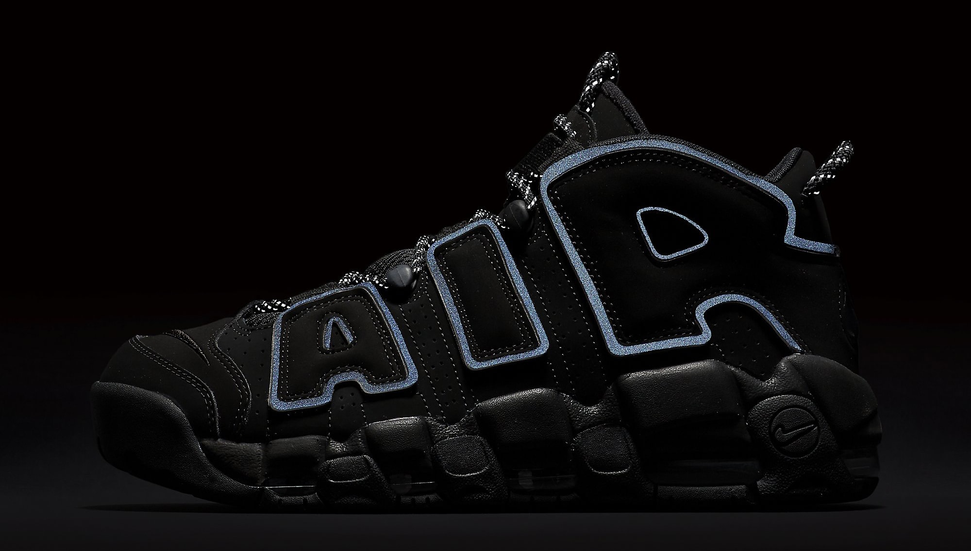 Black/Reflective' Nike Air More Uptempos Release on Apri