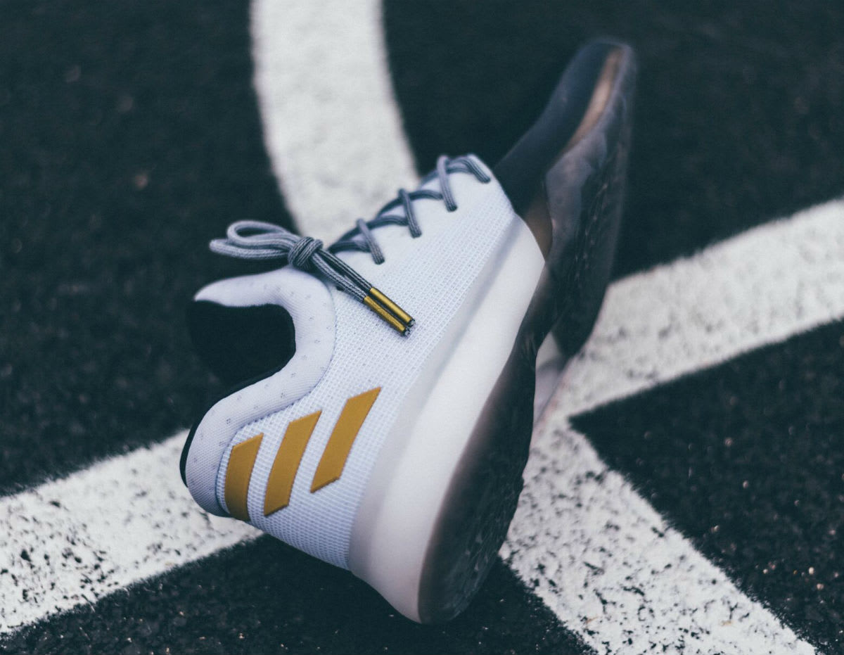 Adidas Harden Vol 1 Disruptor Sneakers Men\'s US 8 White Black Gold Shoes BW0552 James Harden main image 3