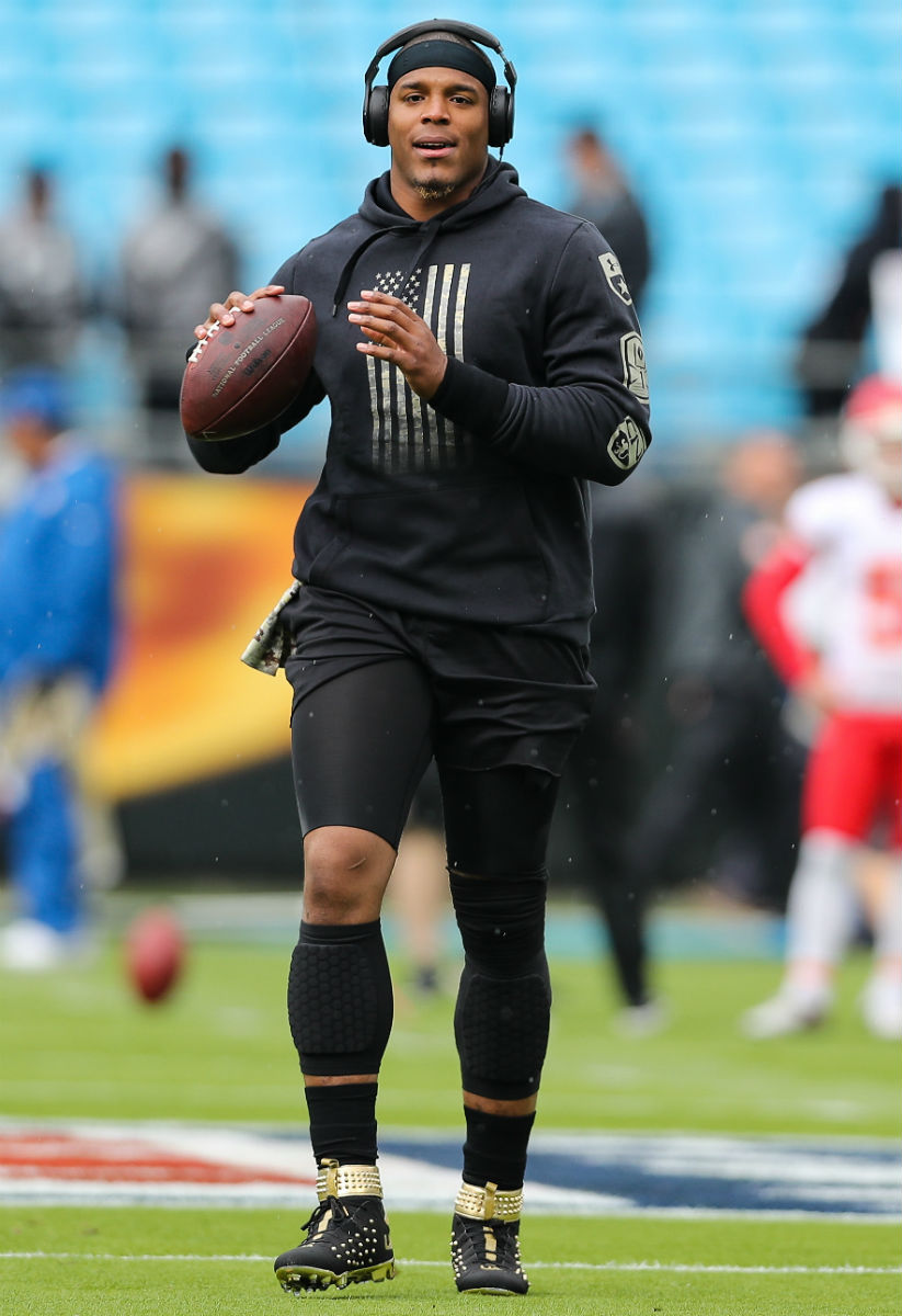 SoleWatch Cam Newton Takes the Field in Spiked Under Armour Cleats