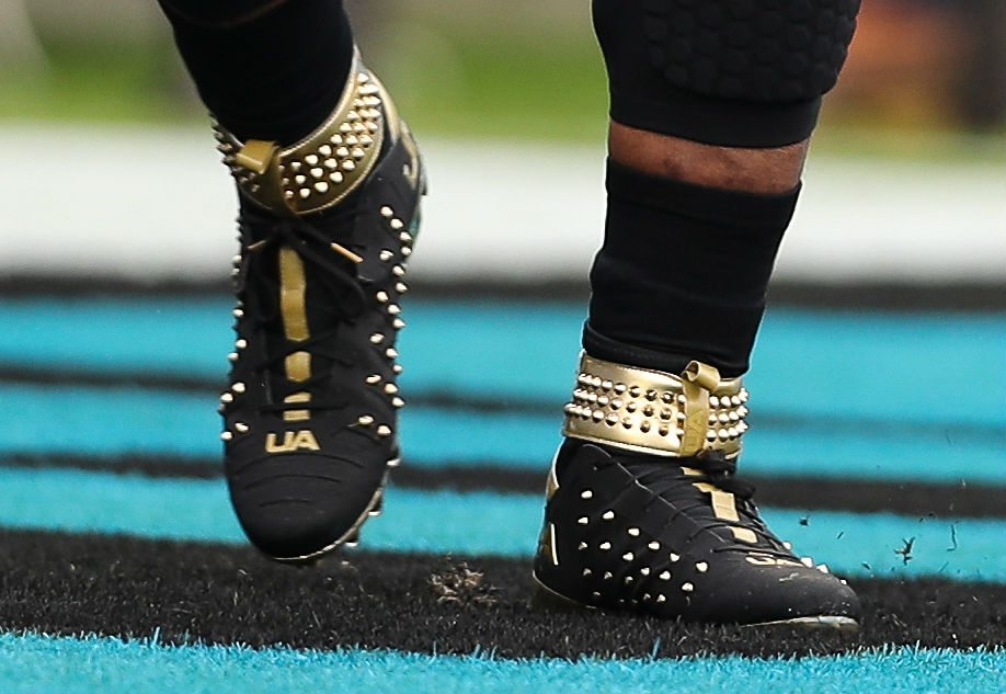 SoleWatch Cam Newton Takes the Field in Spiked Under Armour Cleats