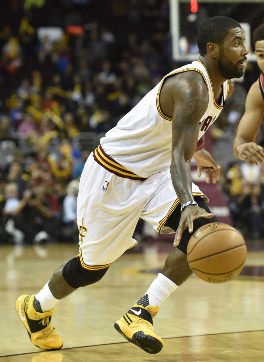 SoleWatch Kyrie Irving Has School Bus Nikes In His Size