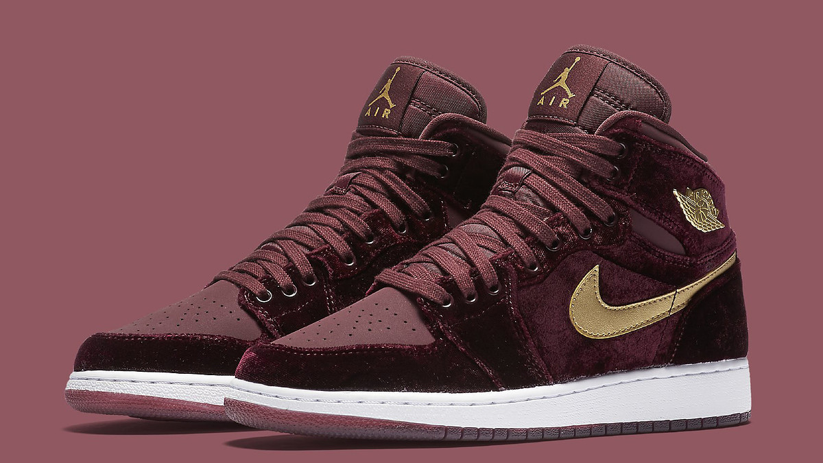 Jordan 1 newest Heiress velvet