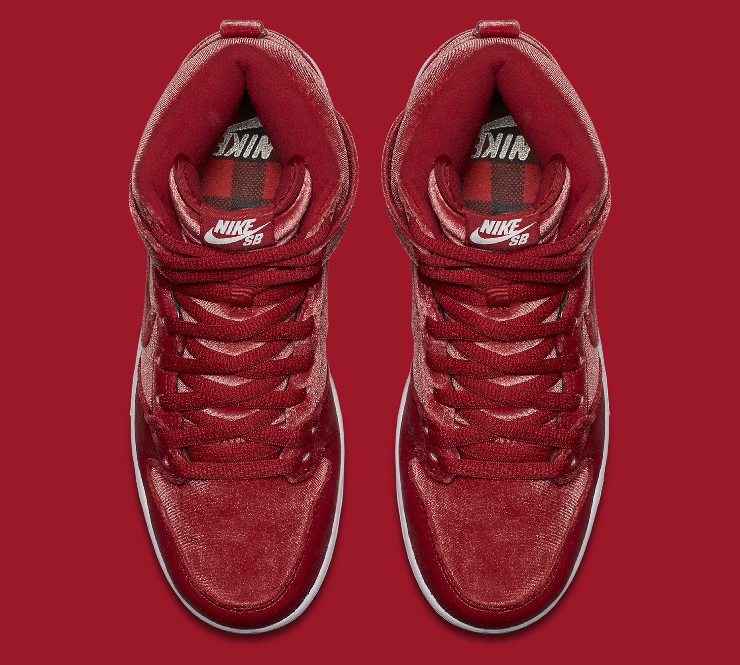 Velvet Nike Sb Stillz Red Velvet Dunks Nike SB Dunk PRM High Red