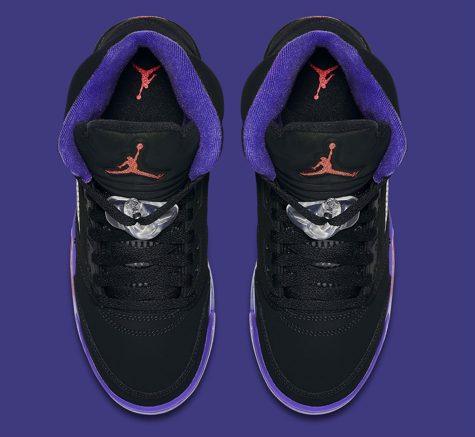 Jordan 5s black and purple on sale