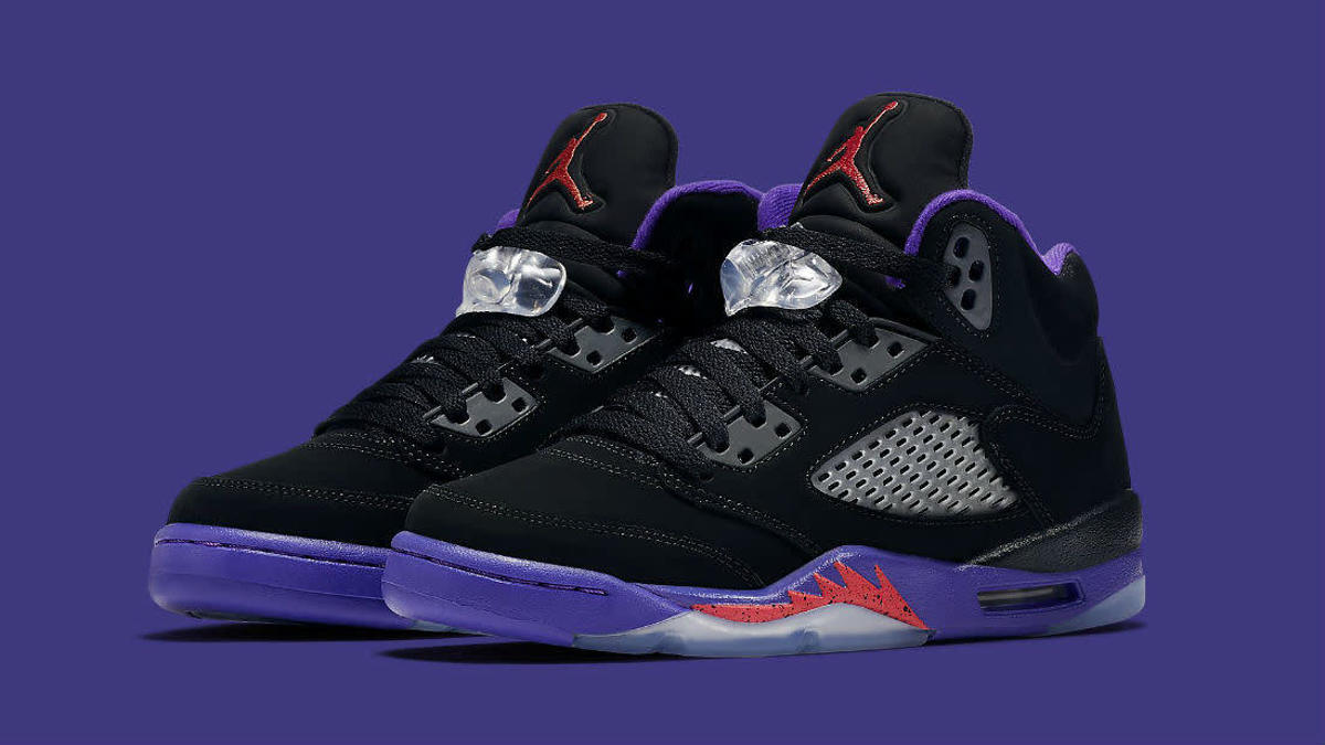 Purple red and black jordans hotsell