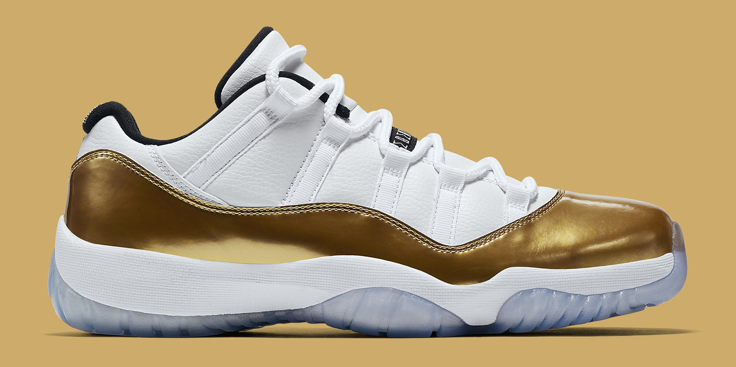 Flashy Gold Air Jordan 11s Are Almost Here