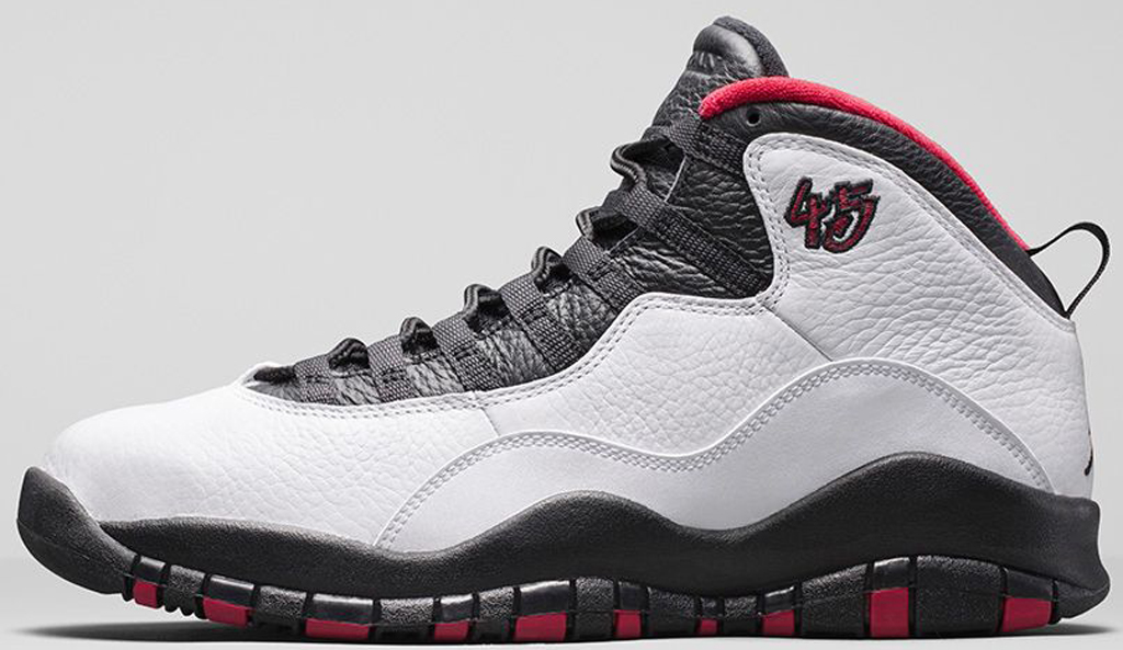 Jordan 10s white and red best sale