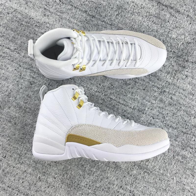 Beige jordans 12 best sale