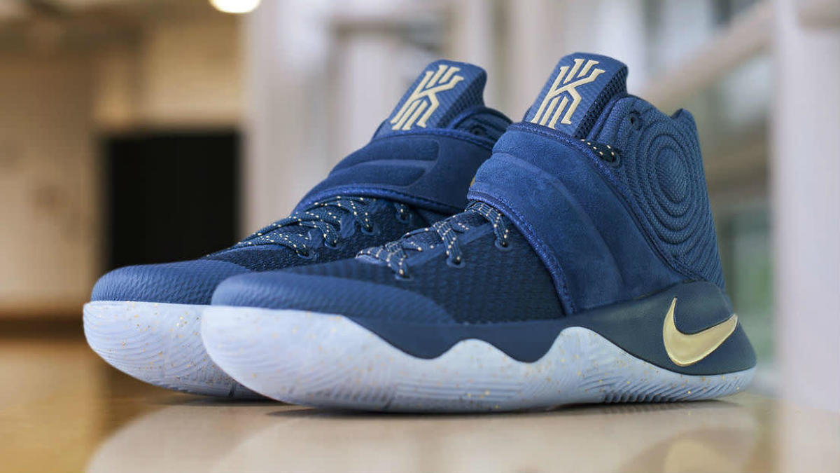 Kyrie 2 shoes blue and yellow hotsell