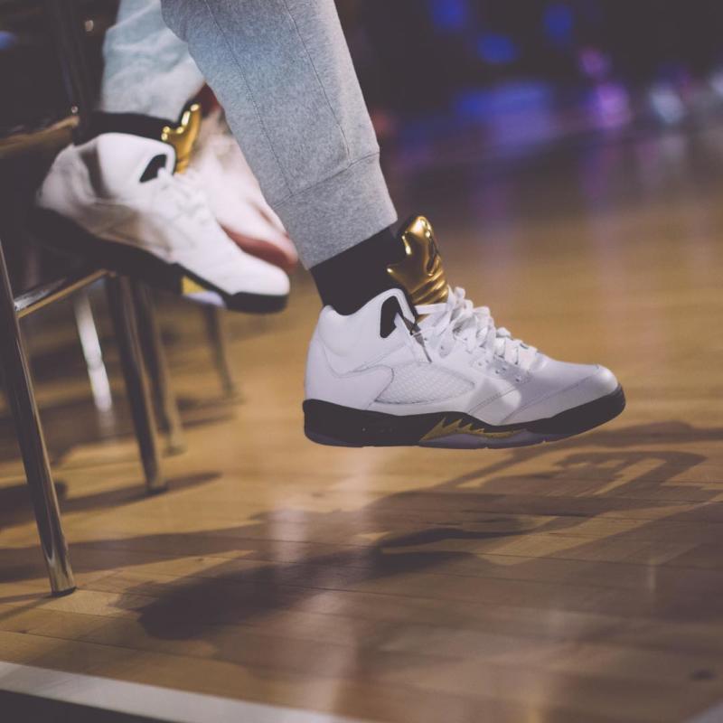 Jordan wearing retro 5 deals