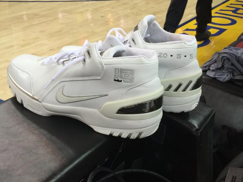 LeBron James Brought His Rookie Sneakers to the NBA Finals