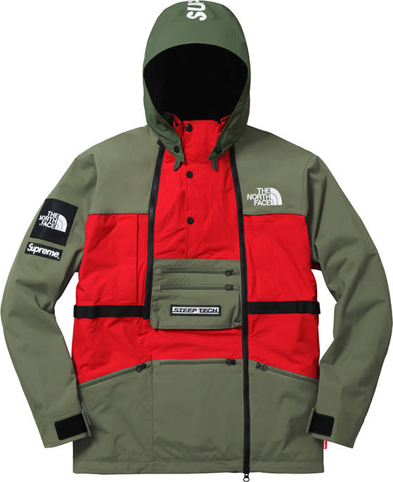 Supreme×Northface SteepTechJacket Supreme The North Face Steep Tech Hooded Jacket Olive Men's