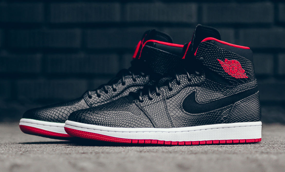 Jordan snakeskin black online