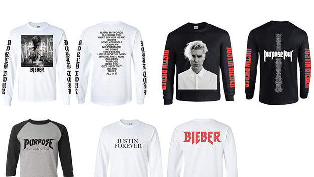 Justin bieber tour sweatshirt online