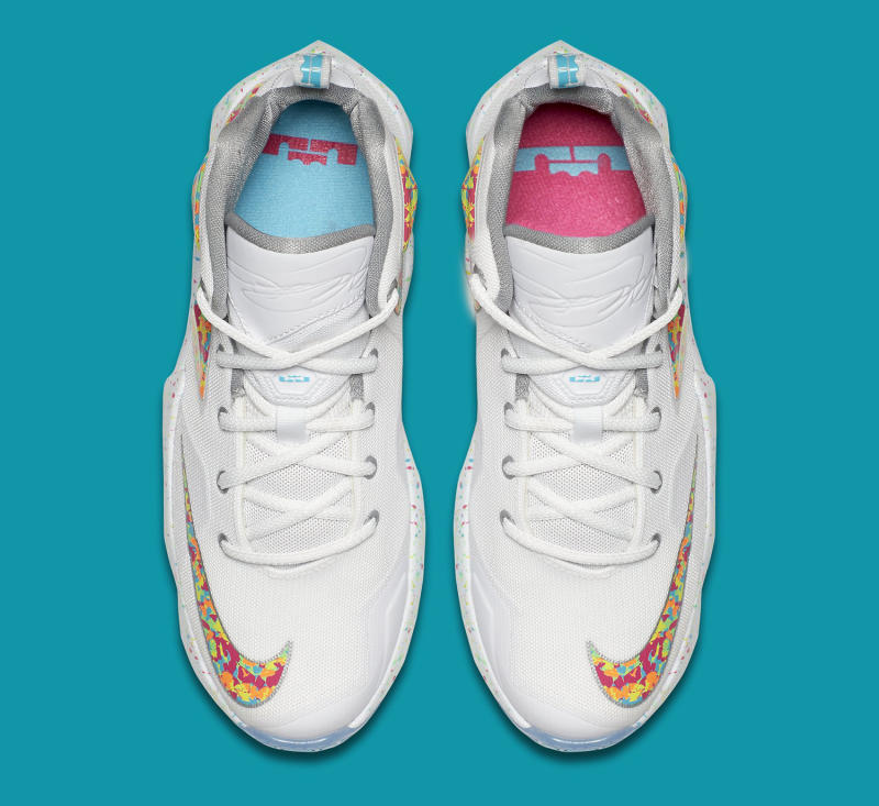 Lebron james skittles shoes best sale