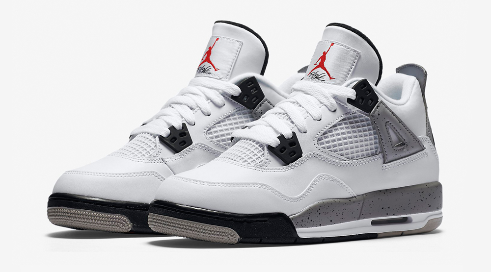 Here Are All the Kids White Cement Air Jordan 4s Releas