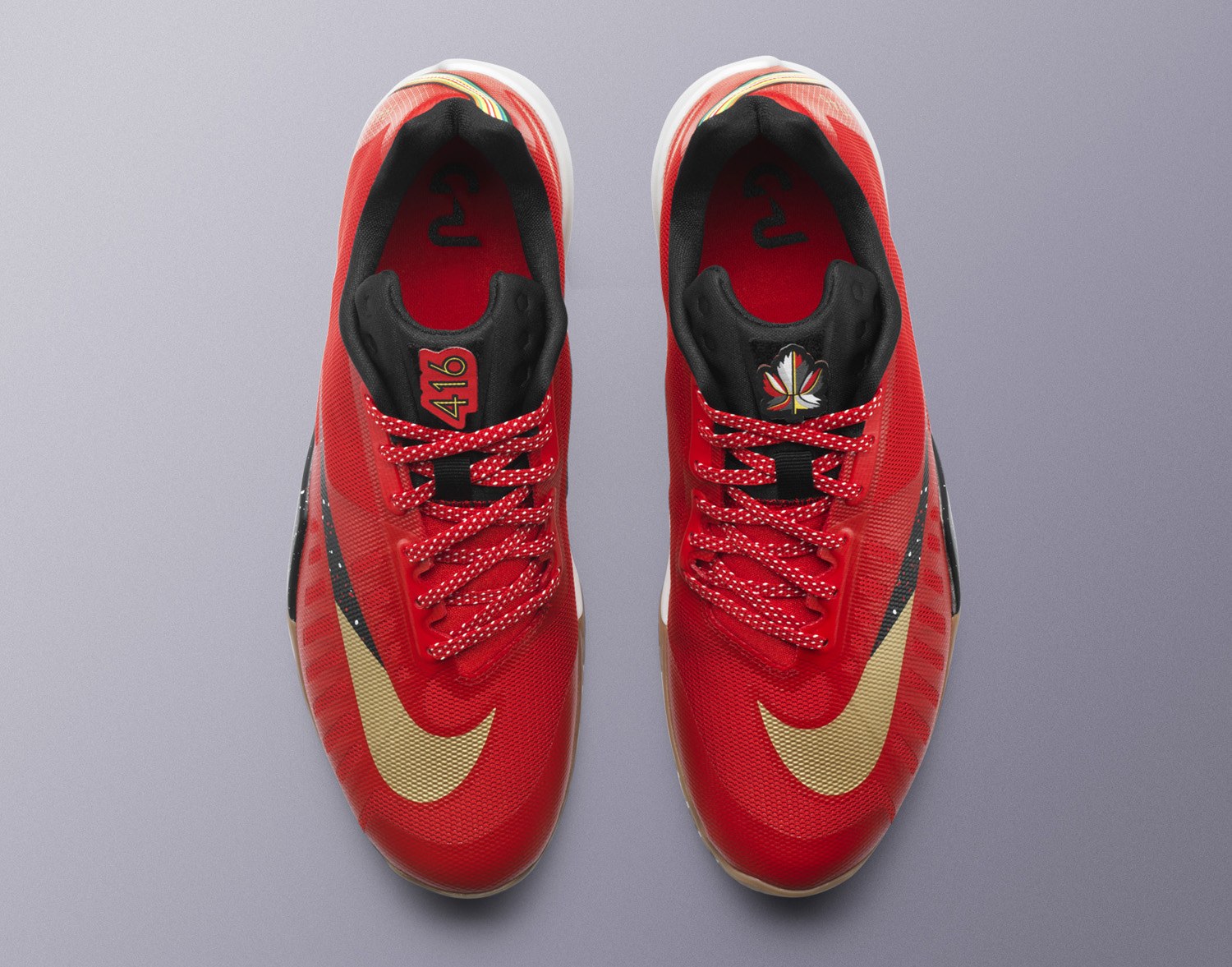 Nike Hyperlive Limited Paul George sz 14 Men Basketball Shoe Red Gold 820230-670 Paul George Returns to All-Star Game in Canadian-Themed Nikes main image 4