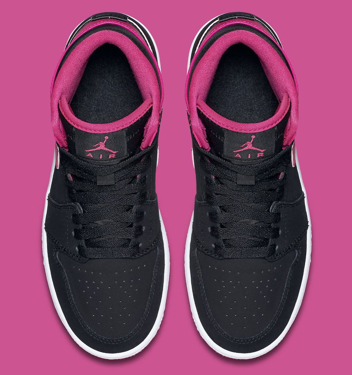 Black and pink jordans for girls hotsell