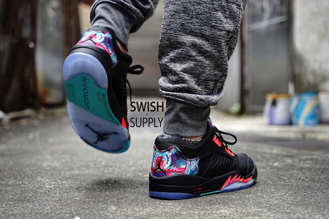 See What the China Air Jordan 5 Low Looks Like On Foot