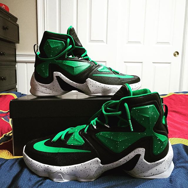 Lebron 13 green hotsell