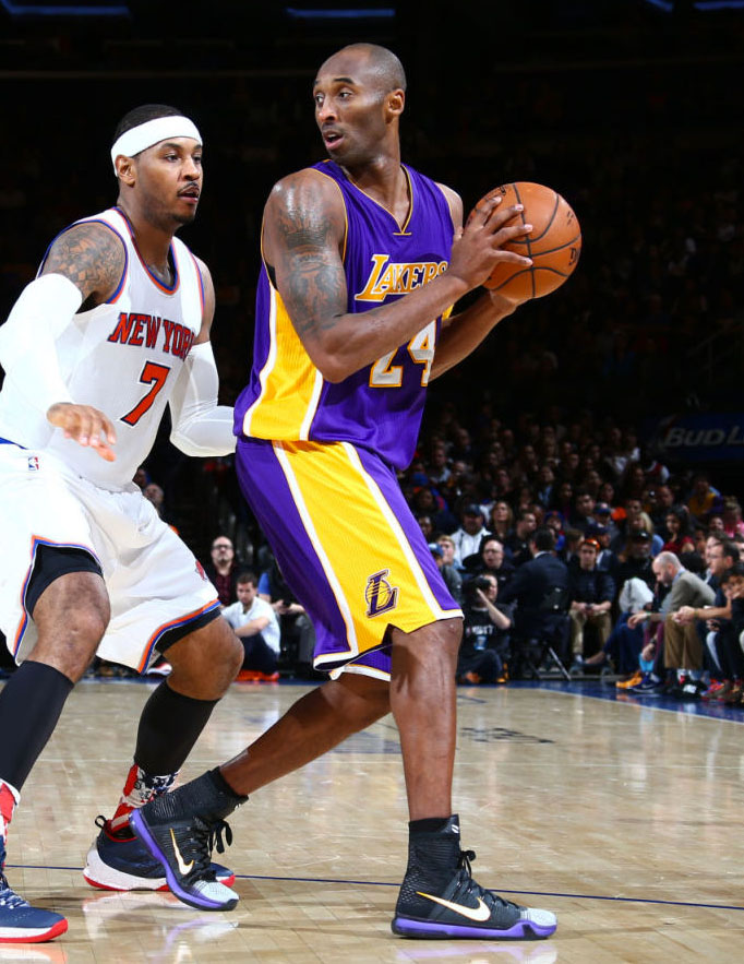 Kobe wearing kobe 10 on sale